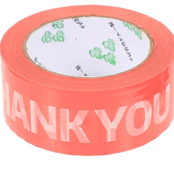 Thank You Packaging Tape for Parcel Wrapping and Shipping 11.38 Feet-1 Roll - Picture 2 of 9